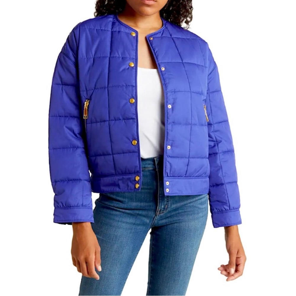 Rebecca Minkoff Purple quilted Spring jacket. Size S. Oversized. Fits size M-L.